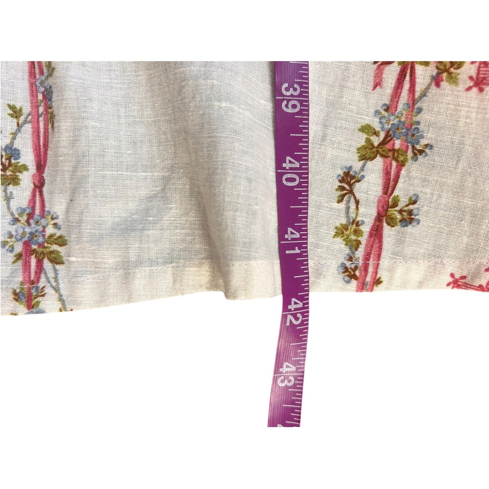 D'Ascoli Womens Pink Floral Hand Woven Cotton Boho Midi Dress Size M - Picture 7 of 7